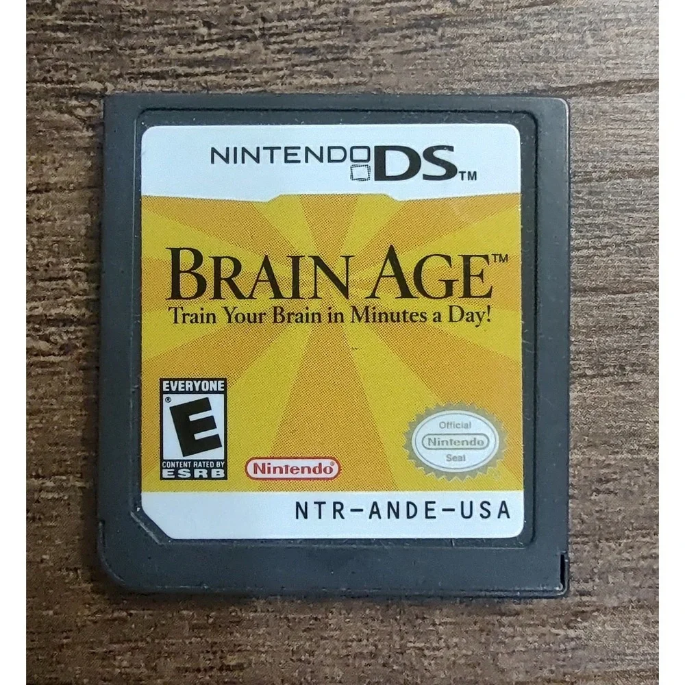 Brain Age: Train Your Brain in Minutes a Day Nintendo DS 2006 Cartridge Only B14